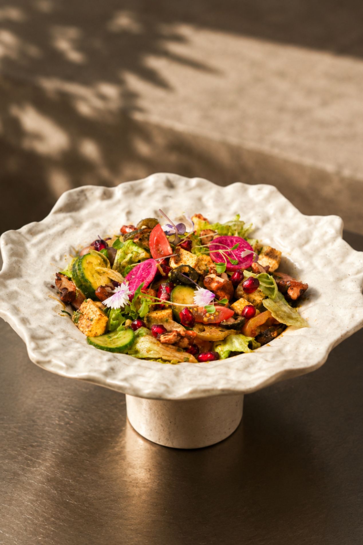 Chimichurri cottage cheese bowl at Nombre JP Nagar
