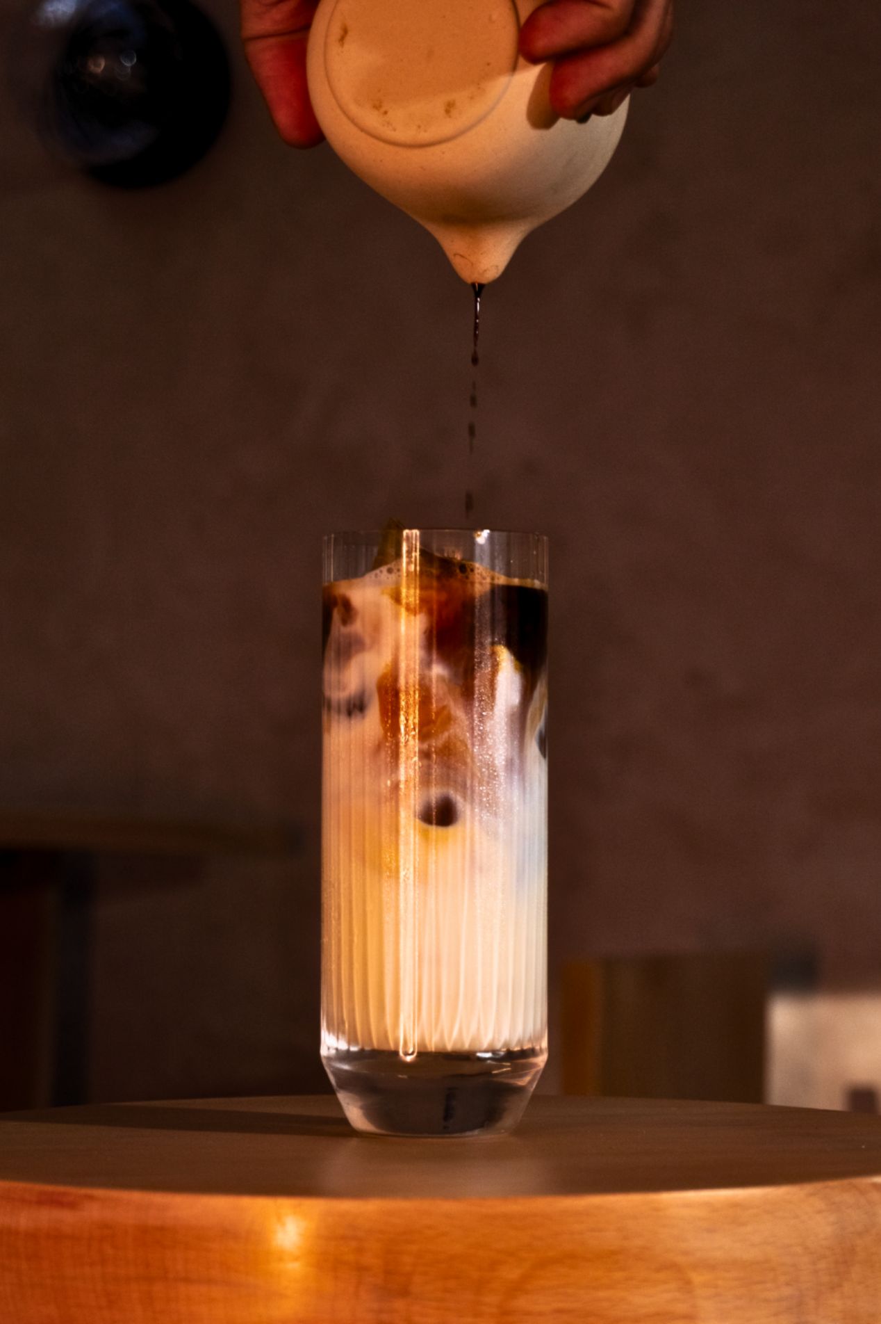 Cold coffee drink at Nombre specialty café Bengaluru