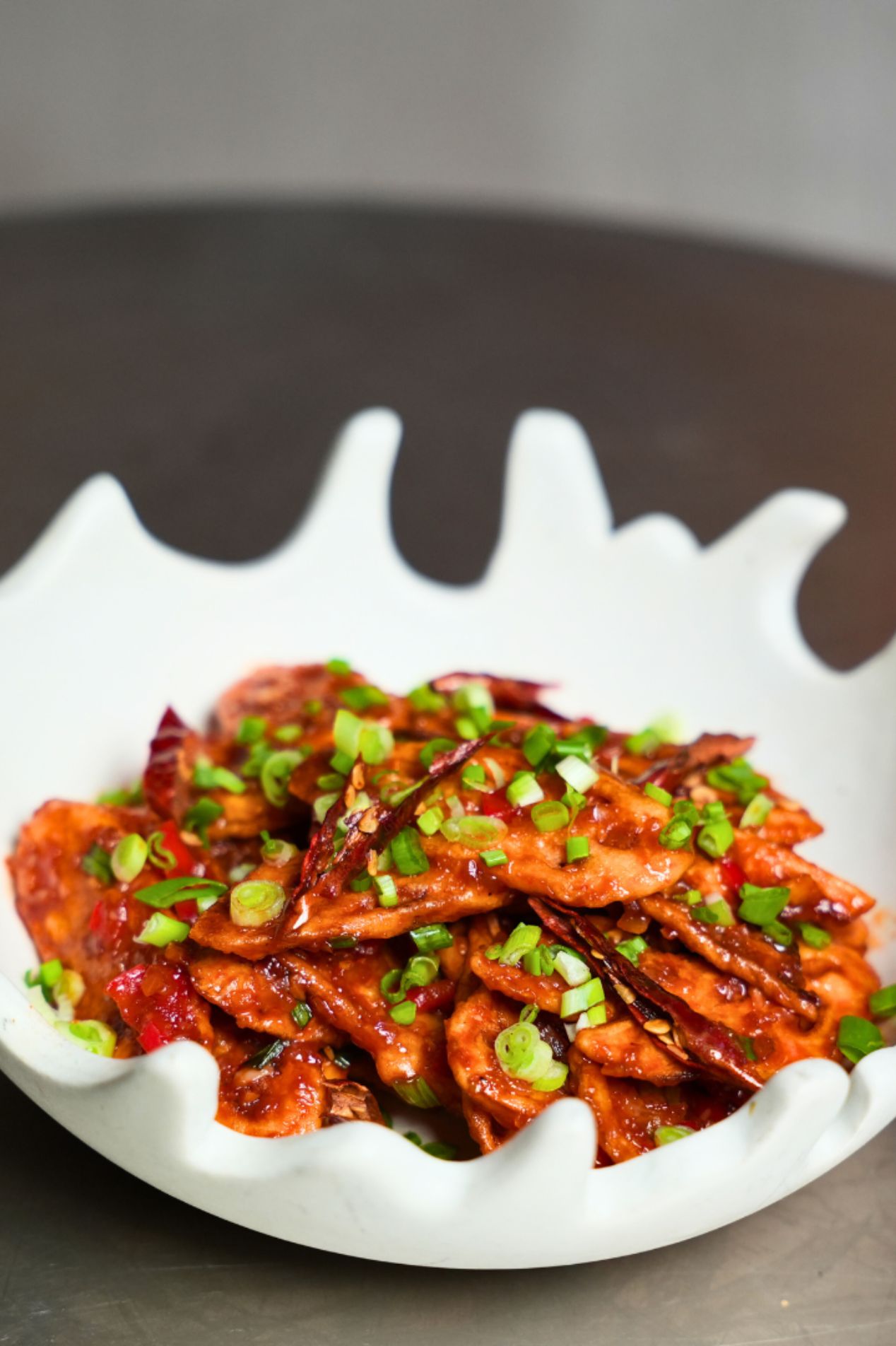 Crispy lotus stem small eat at Nombre café JP Nagar